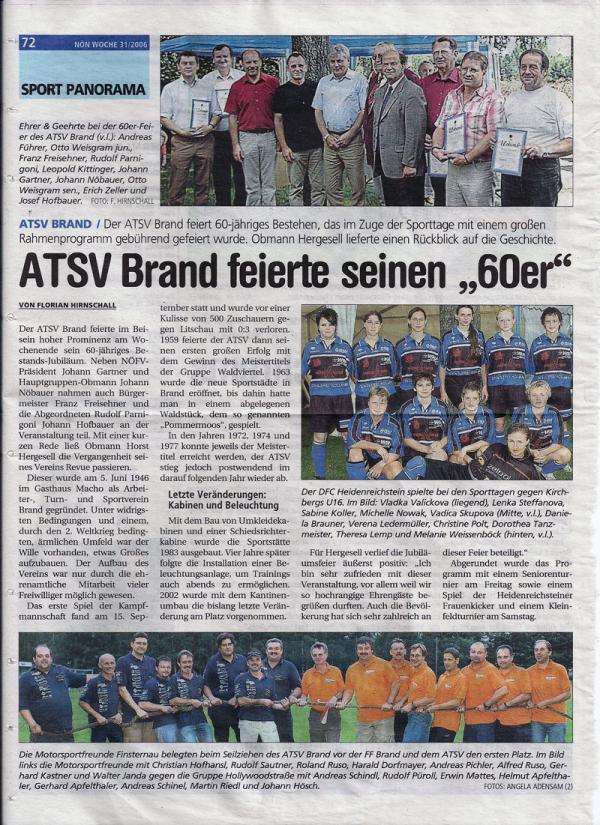 ATSV Brand feierte seinen "60er"