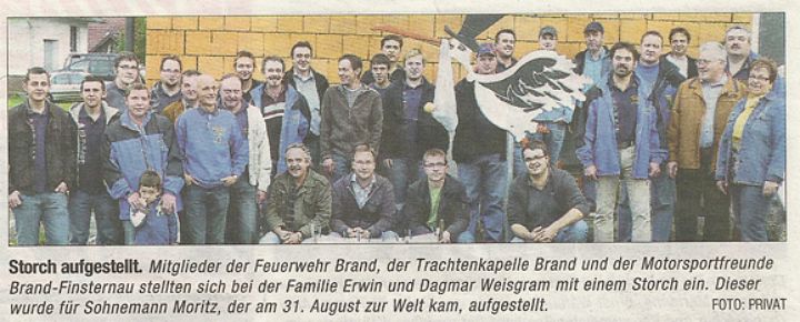 Storch aufstellen Weisgram Erwin