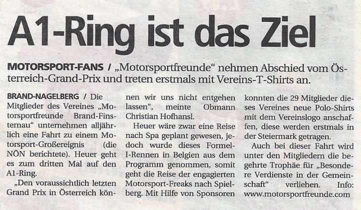 A1-Ring ist das Ziel